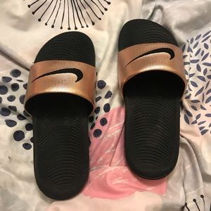 Nike Rose Gold Slide Sandal